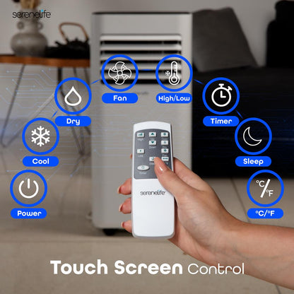 Portable Air Conditioner 8000 BTU Efficient Cooling White