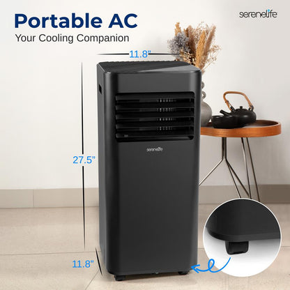 Portable Air Conditioner 8000 BTU Efficient Cooling Dehumidifier White