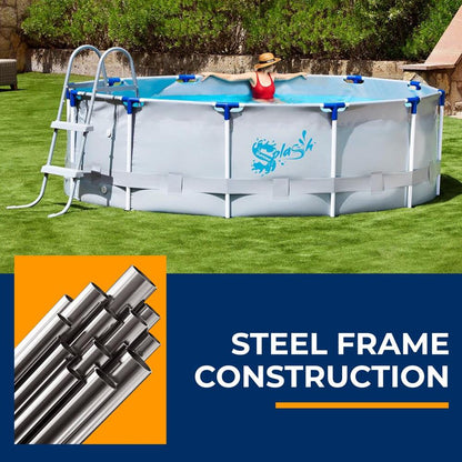 product image number 4 for SereneLife Metal Frame Pool Set
