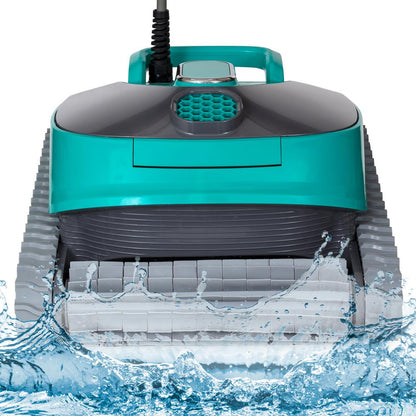 Robotic Pool Cleaner, Effortless Cleaning, Dual Brushes, Inground Pools