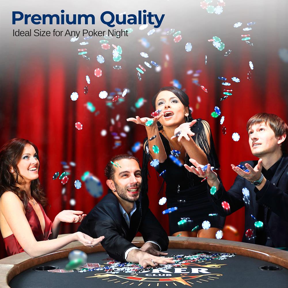product image number 6 for SereneLife Rounded Poker/Casino Game Table