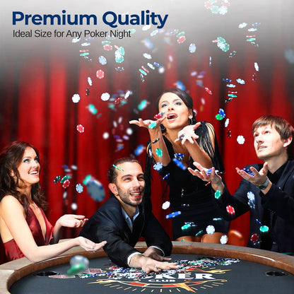 product image number 6 for SereneLife Rounded Poker/Casino Game Table