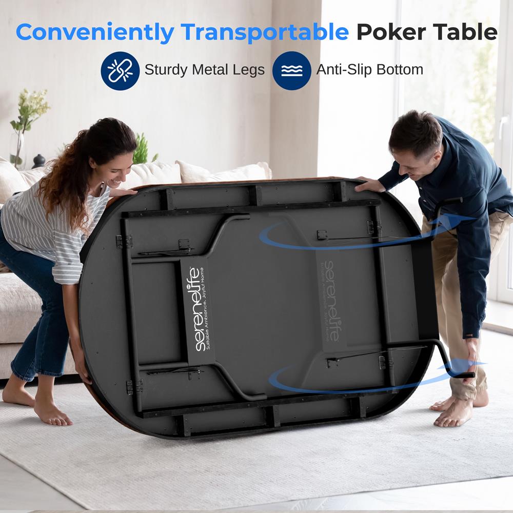 product image number 6 for SereneLife Poker/Casino Game Table
