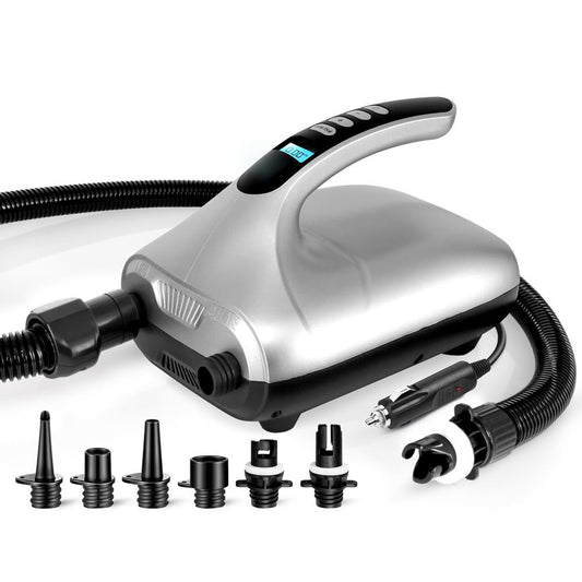 Electric Paddle Board Pump - Fast Inflation, 20 PSI, LCD Display