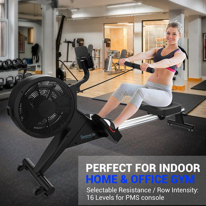 Smart Rowing Machine, 16-Level Magnetic Resistance, Bluetooth, Folding