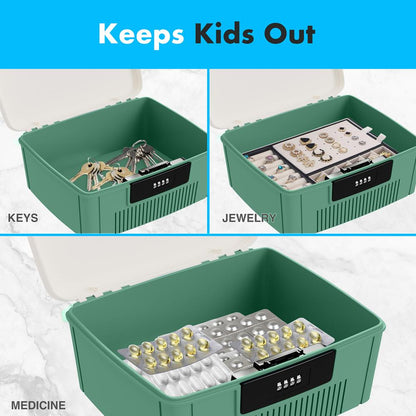 product image number 6 for SereneLife 2 Gallon Locking Storage Bin