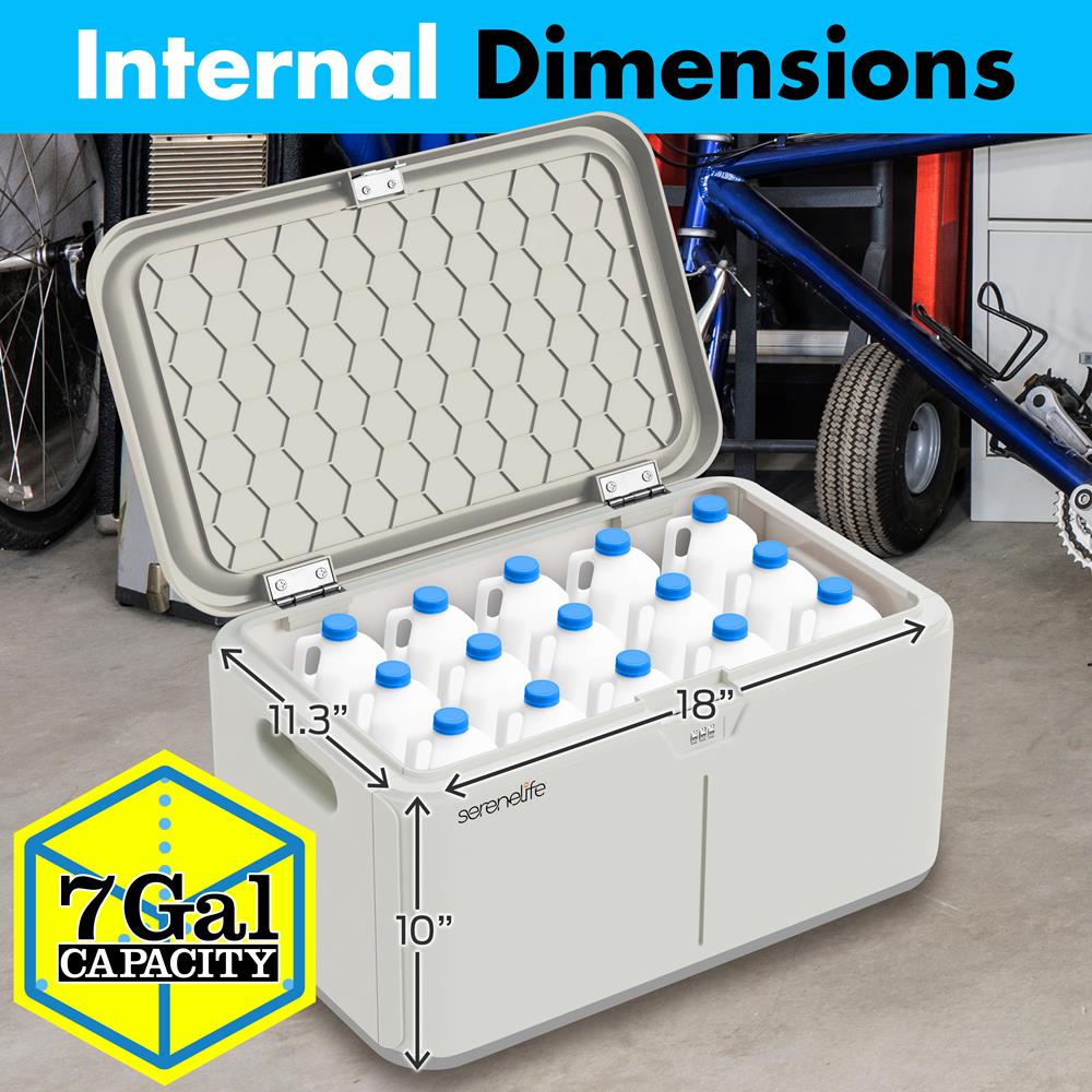 product image number 3 for SereneLife 8 Gallon Locking Storage Bin