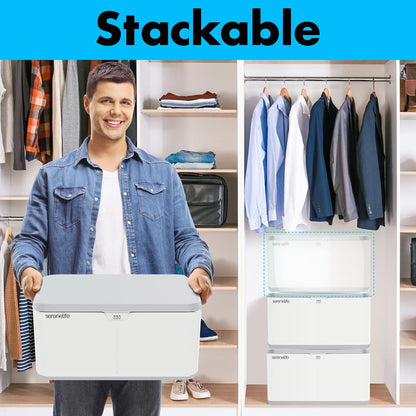 product image number 5 for SereneLife 8 Gallon Locking Storage Bin