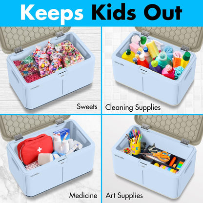product image number 4 for SereneLife 8 Gallon Locking Storage Bin