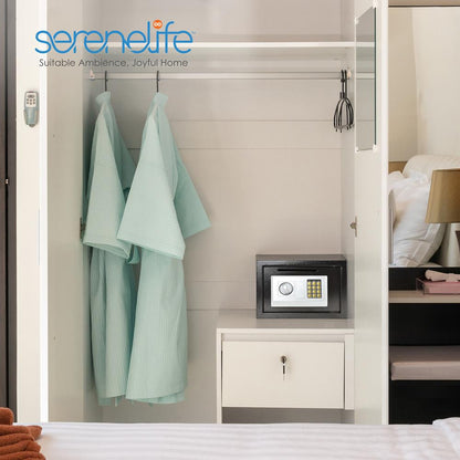 Front Load Safe Box Secure Storage Steel Construction 13.8"x9.8"x9.8"