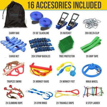 product image number 6 for SereneLife Ninja Warrior Obstacle Course