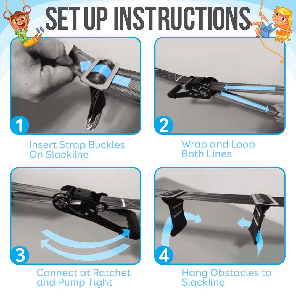 product image number 9 for SereneLife Ninja Warrior Obstacle Course