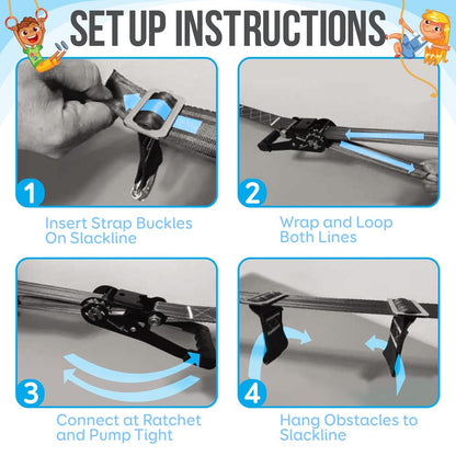 product image number 9 for SereneLife Ninja Warrior Obstacle Course