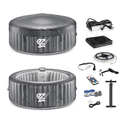 product image number 8 for SereneLife Round Inflatable Pool Spa With Light