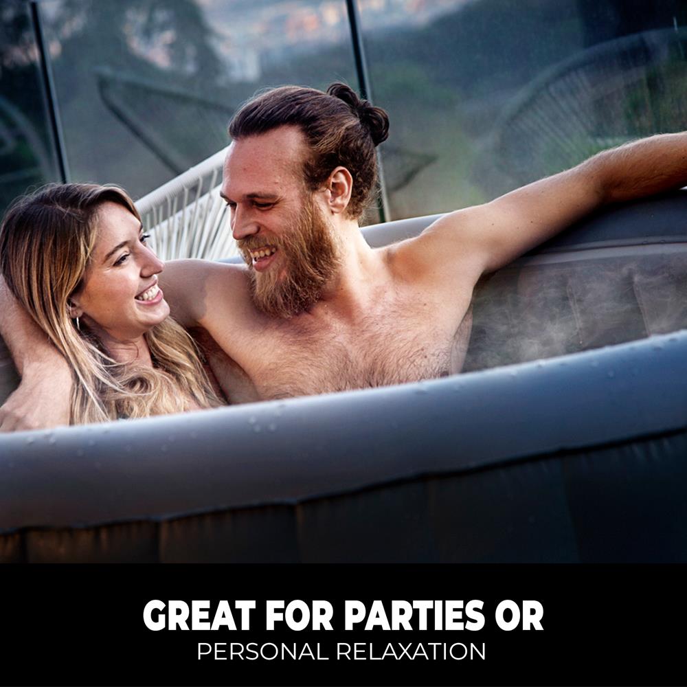 product image number 6 for SereneLife Round Inflatable Pool Spa With Light