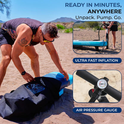 Inflatable Stand-Up Paddle-Board with LED Lights