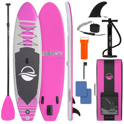 Inflatable Paddle Board - Stable Non-Slip Deck, 10'6", PVC, 350 lbs Capacity