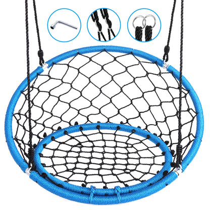 Hanging Netted Seat Swing - Relaxing Fun - UV Resistant - 35.5" Diameter