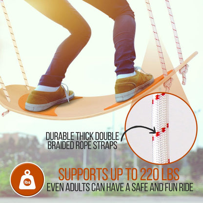 Tree Swing Kit, Relaxing Fun, Composite Seat, Adjustable Height