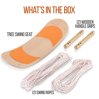 Tree Swing Kit, Relaxing Fun, Composite Seat, Adjustable Height