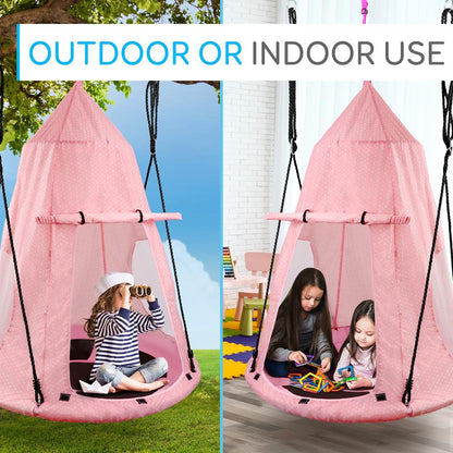 Kit de balançoire à corde avec tente amusante pour enfants 