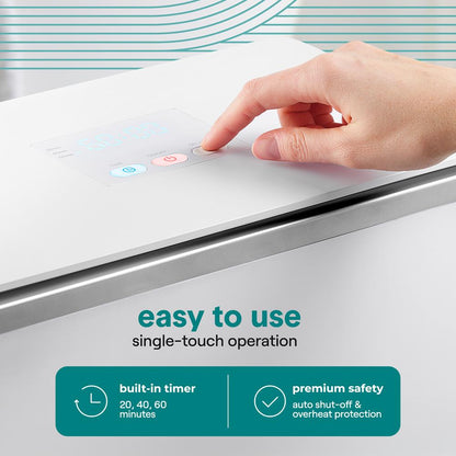 Towel Warmer Spa Experience Stainless Steel Auto Shut-Off Silver