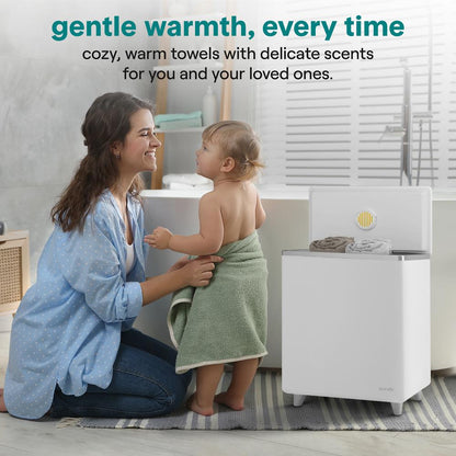 WiFi Towel Warmer - Spa Comfort, Auto Shut-Off, Stainless, Silver