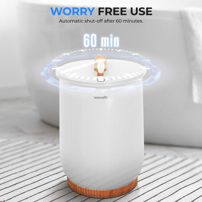 Towel Warmer with Auto Shut-Off, Holds 2 Large Towels, White