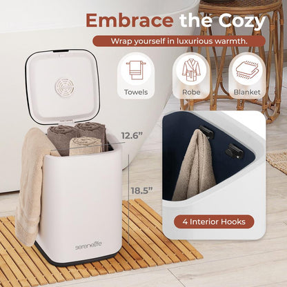 Towel Warmer Bucket 23L Capacity Timer Function Fits 2 Oversized Towels