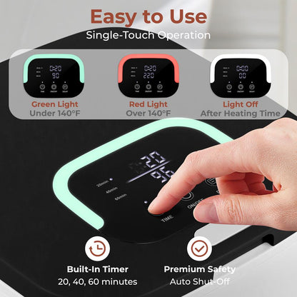 Towel Warmer Bucket 23L Capacity Timer Function Fits 2 Oversized Towels