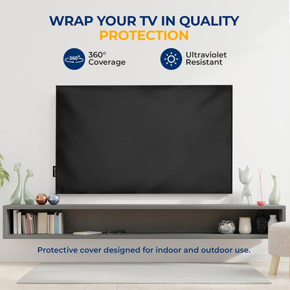 Waterproof TV Cover 60-70" - Weatherproof, Dustproof, Remote Pocket