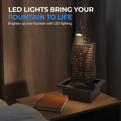 Decorative Tabletop Led Water Fountain