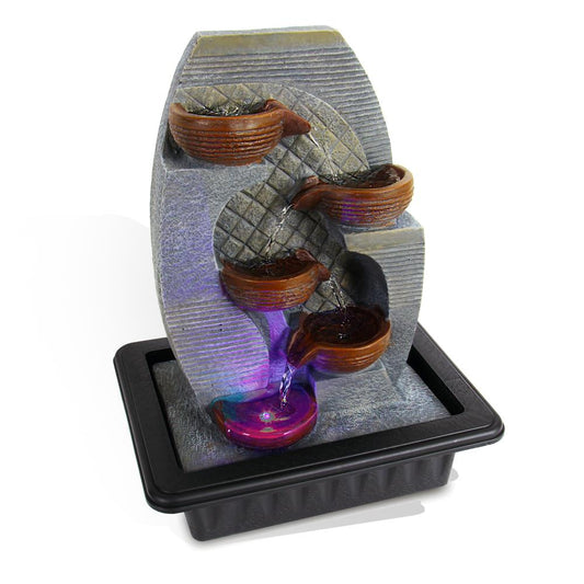 product image number 1 for SereneLife Decorative Tabletop Led Water Fountain