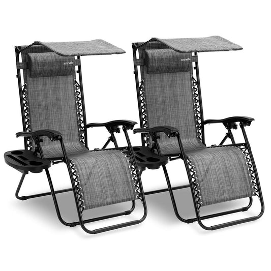 product image number 1 for SereneLife Adjustable Zero Gravity Chair Set