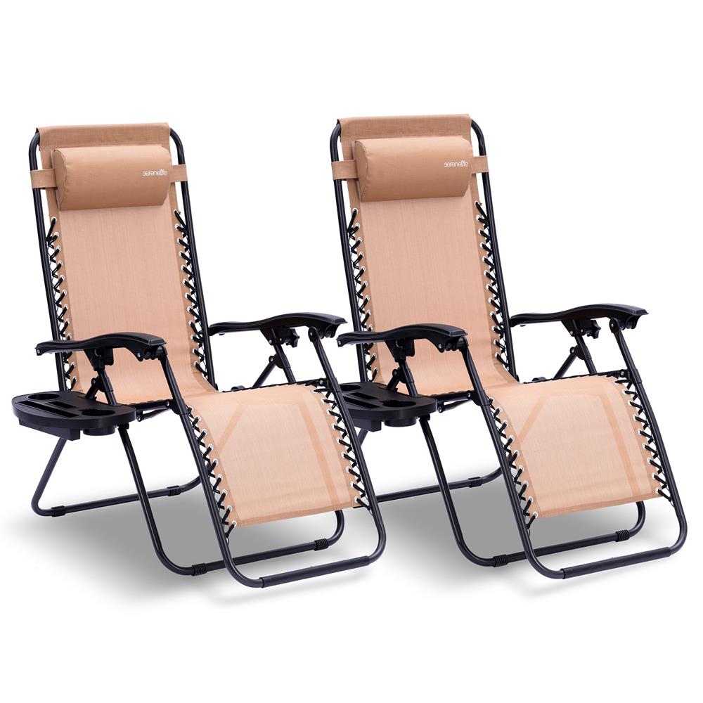 product image number 1 for SereneLife Adjustable Zero Gravity Chair Set