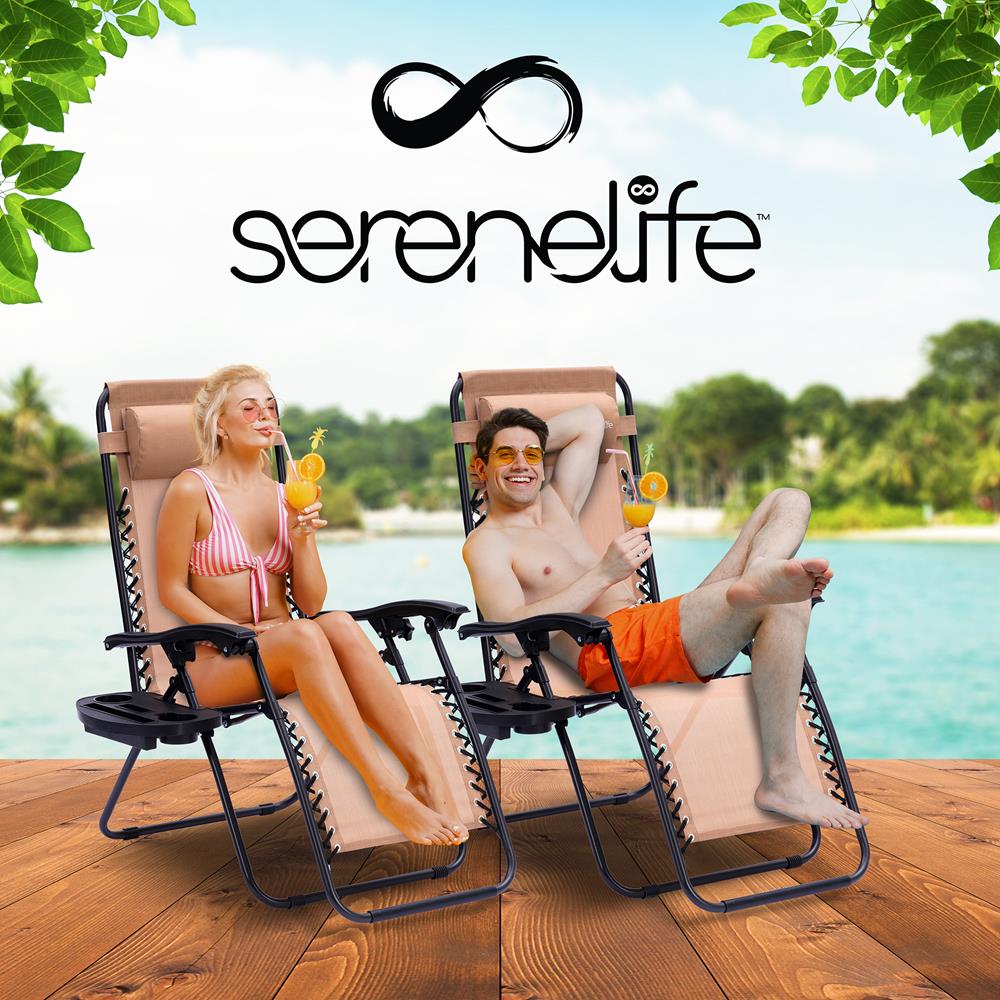 product image number 8 for SereneLife Adjustable Zero Gravity Chair Set