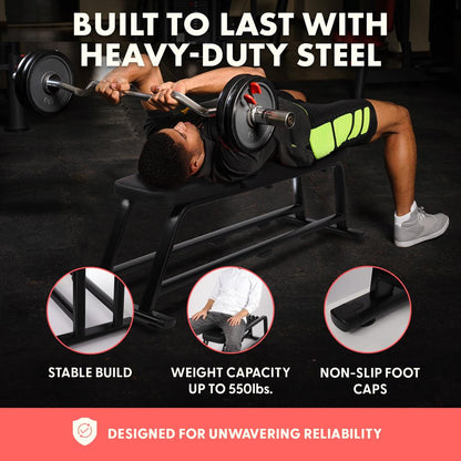 Adjustable Weight Bench, Full-Body Workout, Heavy-Duty Steel, Foldable
