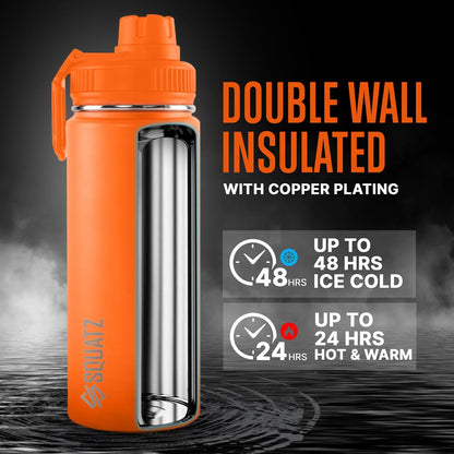 product image number 3 for SQUATZ 40 Oz Stainless Steel Water Bottle