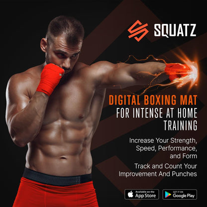 Portable Boxing Mat with Digital Counter, Foam Padding, Easy Install