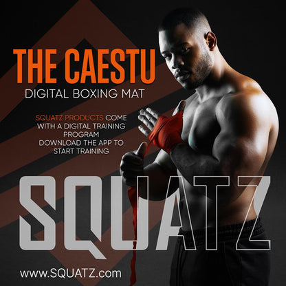 Portable Boxing Mat with Digital Counter, Foam Padding, Easy Install