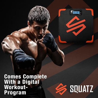 Portable Boxing Mat with Digital Counter, Foam Padding, Easy Install