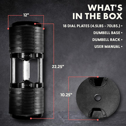 Home Fitness Adjustable Dumbbell Set Of