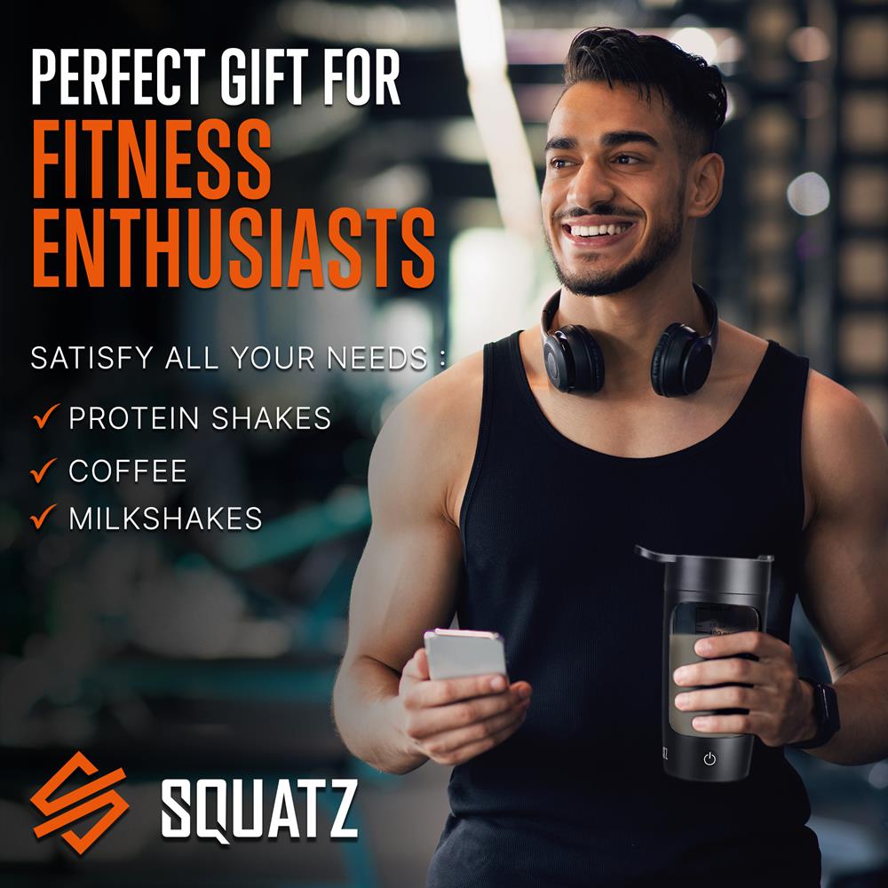 product image number 6 for SQUATZ Electric Shaker Bottle