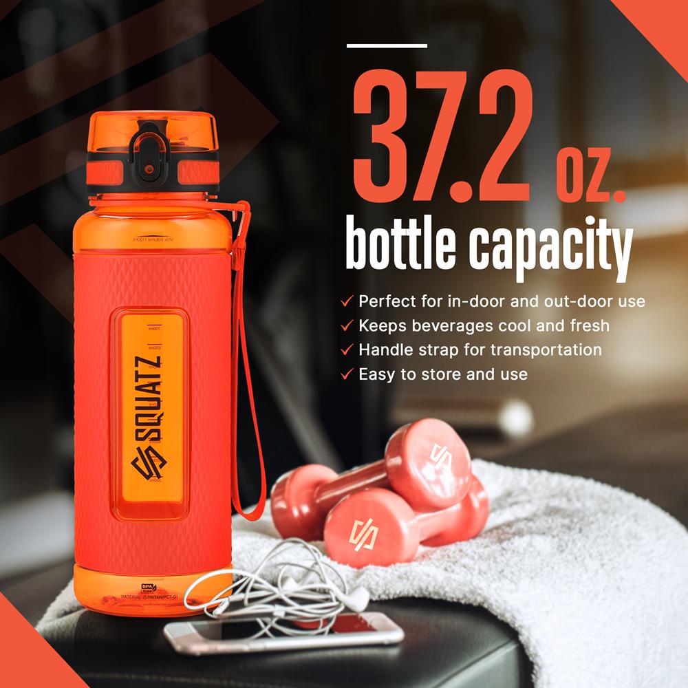product image number 4 for SQUATZ Sports Water Bottle With Strainer