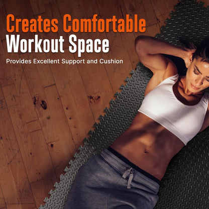 Exercise Mat 25 Pcs - Cushioned EVA Foam, Non-Skid, Easy Assembly
