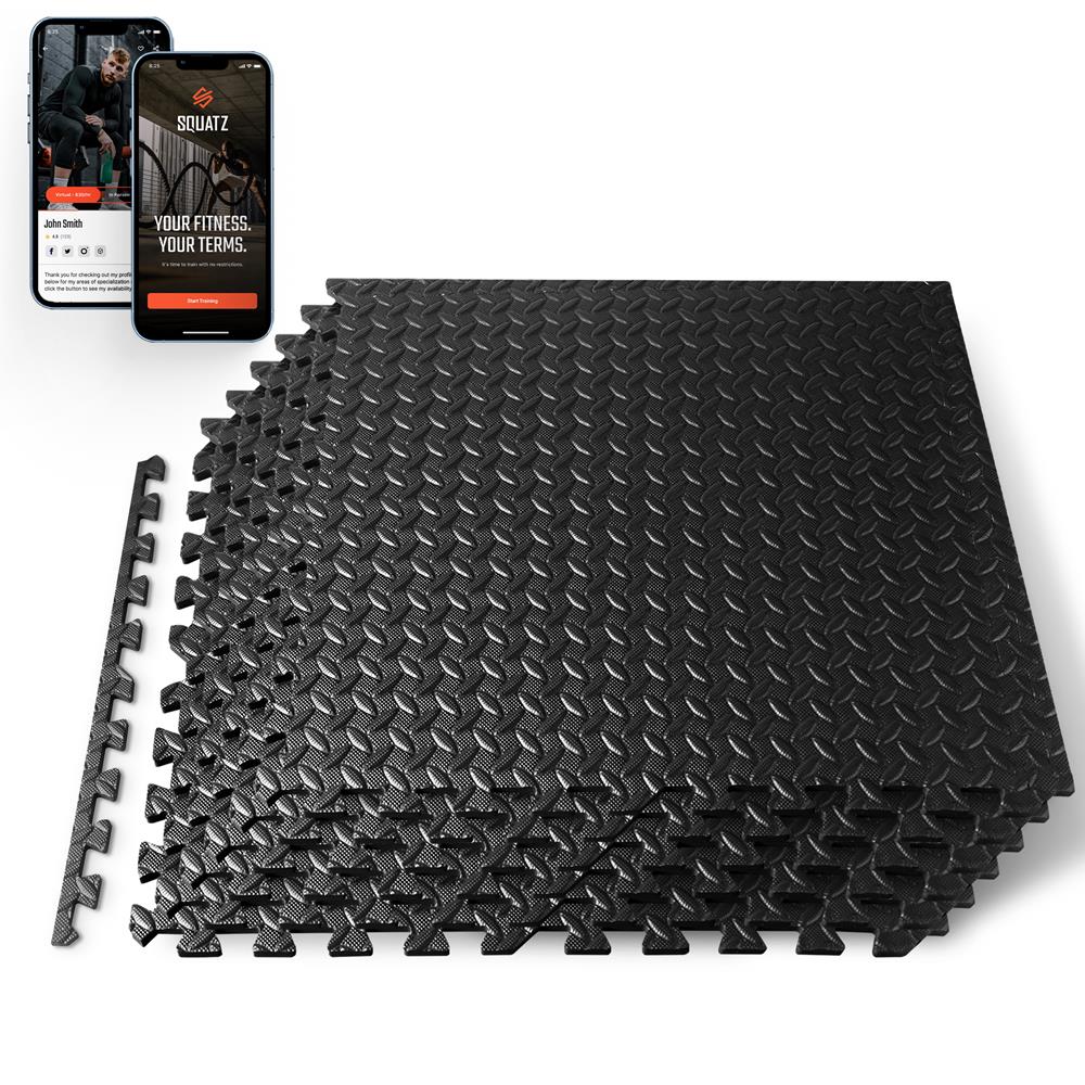 product image number 1 for SQUATZ Thick Puzzle Exercise Mat