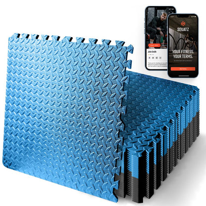 product image number 1 for SQUATZ Thick Puzzle Exercise Mat