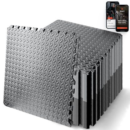 product image number 1 for SQUATZ Thick Puzzle Exercise Mat