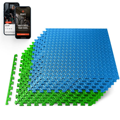product image number 1 for SQUATZ Thick Puzzle Exercise Mat