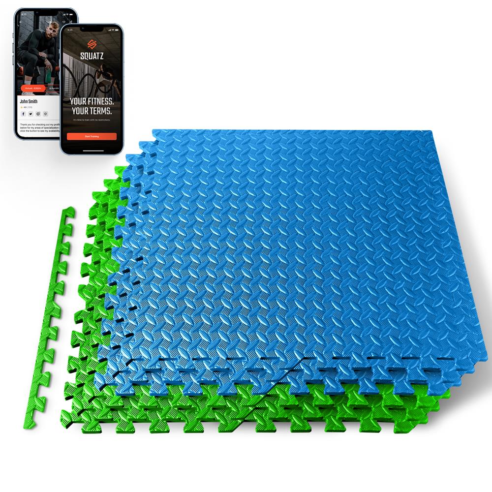 product image number 1 for SQUATZ Thick Puzzle Exercise Mat